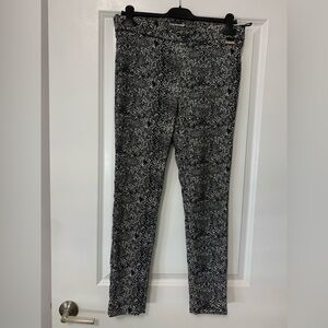Calvin Klein Black and White Patterned Pants size M
